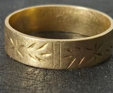 Old Irish ring- band  18k 750
