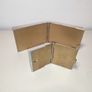 Pair of Vintage stamp holder Metal Pocket cases good used order 7x5 cms 5x4 cms Image 2