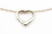 925 Silver Open Heart Necklace
