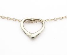 925 Silver Open Heart Necklace
