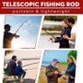 Fishing Rod and Reel Combos, Unique Design With X-Warping Painting, Carbon Fiber Telescopic Fishing Rod with Reel Combo Kit with Tackle Box, Best gift for Fishing Beginner and Angler Image 2