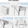 Camping Table Set with 6 Chair, Outdoor Indoor Use for BBQ table Image 6