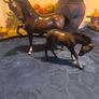 Capturing the elegance of the Arabian, this vintage figurine set includes a prancing Arabian horse Image 2