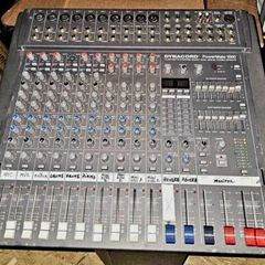 PA - Dynacord Powermate 1000 and 2 x Martin Audio Blackline F12+ Speakers (with Poles)