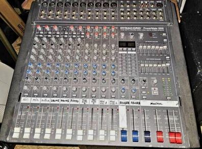 PA - Dynacord Powermate 1000 and 2 x Martin Audio Blackline F12+ Speakers (with Poles)