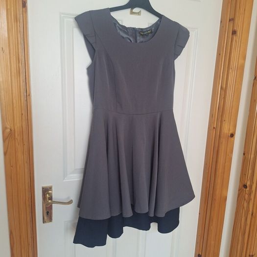 Grey Lined Dress - Size 10