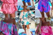 Blue-pink Jumpsuit Xs-m
