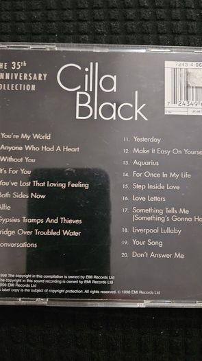 Cilla  Black - The 35 th Anniversary Collection.