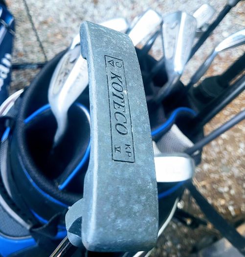 Set of golf clubs