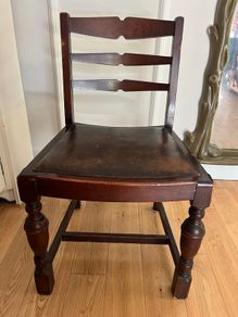 4 x Antique Mahogany Dining Chairs + 1 Carver