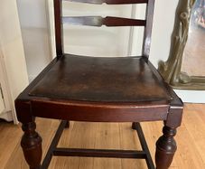 4 x Antique Mahogany Dining Chairs + 1 Carver