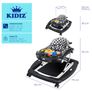 Kidiz 4-in-1 Baby Walker with Rocking Function and Wheels, Light, Music, Play Centre, Dining Table, Walking Chair for Babies, 6 Months and Up, foldable Image 6