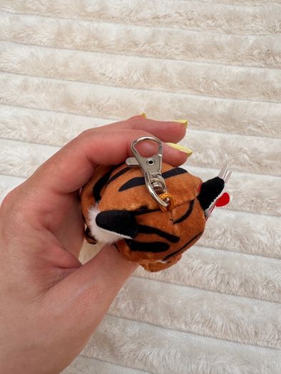 TY Beanie Babies Tiger Clawdia approx. 10 cm keychain Please see photos