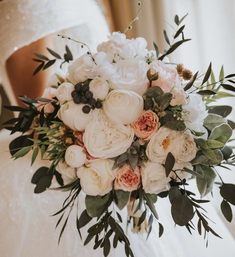 Beautiful Wedding  flowers from silk flowers