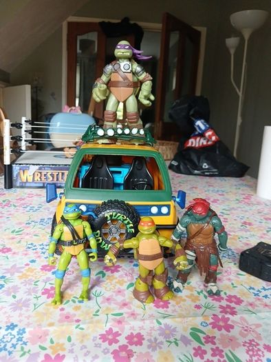 Teenage Mutant Ninja figure  Playset and figures (Please Read)