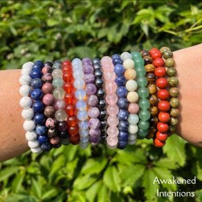 Gemstone Bracelets Amethyst, Rose Quartz, Carnelian, Tigers Eye, Moss Agate, Labradorite, Sodalite and more