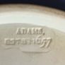 Antique Adams Cobalt Jasperware biscuit barrel. Image 5