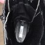 M&S Black Military Style Leather Lace Up Zip Buckle Boots Image 3