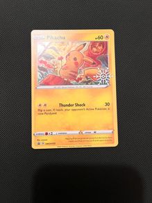 Pokemon Card Pikachu SWSH153 Snowflake Stamp Holiday Calendar Promo NM