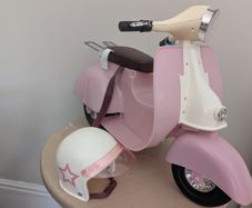 our generation  moped and helmet