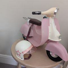our generation  moped and helmet