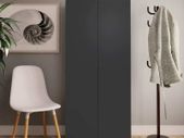 Shoe Cabinet Grey 80X35.5X180 cm Chipboard