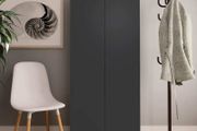 Shoe Cabinet Grey 80X35.5X180 cm Chipboard
