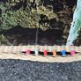 Large old hand made tray with decorative beads Image 4