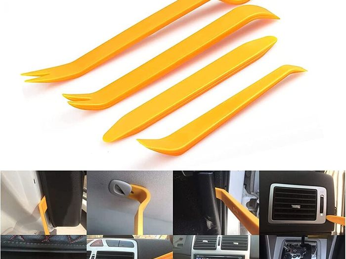 5 Pieces Trim Panel Tools,Panel Remover Tool,Car Door Trim Panel Tools,Auto Radio Door Clip Panel,for Trimming Vehicle Audio/Radio,Door Panel,Window and..