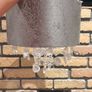 Crushed velvet and diamond lamp shade Image 3