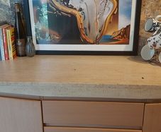 Marble top sideboard