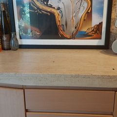 Marble top sideboard