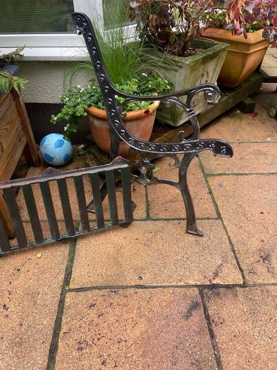 Garden bench.