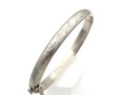 Vintage 925 Sterling Silver 1974 Birmingham Bangle