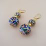 Beautiful Handmade Afghani Design Colorful Enamel Drop Earrings Image 9