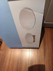 Sandon Brushed Stainless  Steel Oval Bathroom  Cabinet  & Double Sided Mirror. Never Opened.