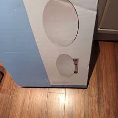 Sandon Brushed Stainless  Steel Oval Bathroom  Cabinet  & Double Sided Mirror. Never Opened.