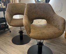 Pair of salon chairs for sale in perfect condition