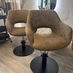 Pair of salon chairs for sale in perfect condition