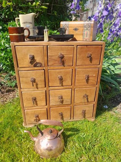 Vintage 12 Drawer Cabinet