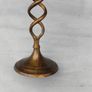 Pair of Vintage brass barley twist candle sticks Image 4