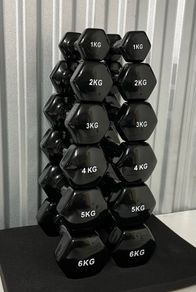 Vinyl dumbbell weight set (1kg-6kg)