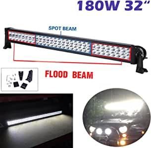 32"inch 180W LED Light Bar OffRoad Driving SUV Boat SPOT Lamp Truck Van Jeep  Driving Ford