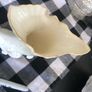 Excellent condition Belleek Cornucopia Shell and Scroll Vase Gold Trim 8th Mark Image 3