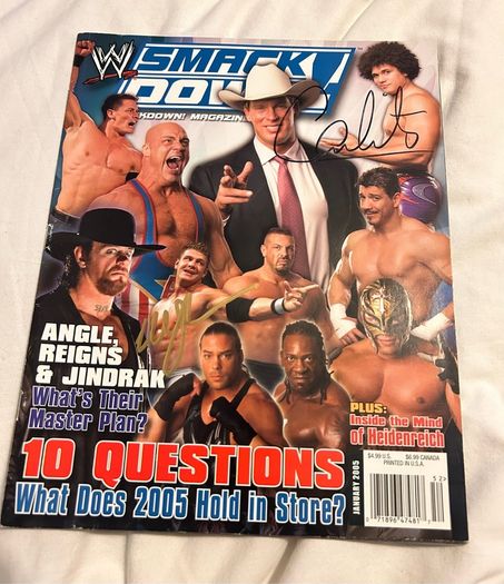 Wrestling autographs