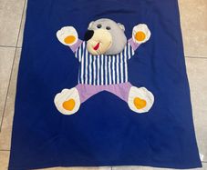 Vintage Snoozy Bear blanket