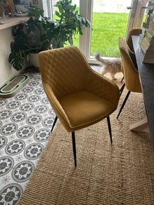 4 chairs and bench