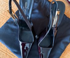 YSL Heels Burgundy 40