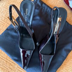 YSL Heels Burgundy 40