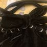 (Vintage) Black Velvet Shoulder Bag. Image 3